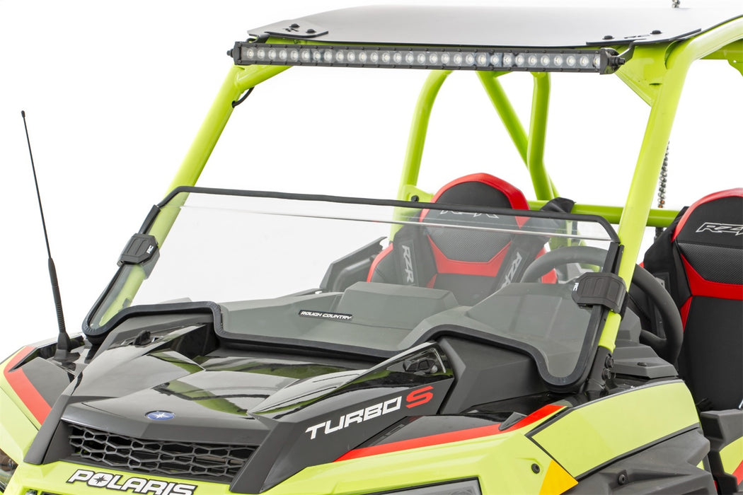 Rough Country 98112111A Half Windshield Scratch Resistant 19-21 Polaris RZR Turbo S Rough Country - Truck Part Superstore