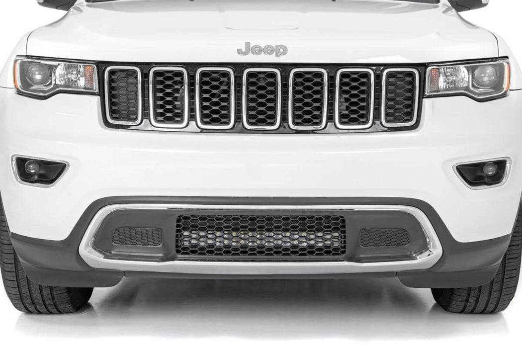 Rough Country 70773DRL Jeep 20.0 Inch LED Bumper Kit Black Series w/ Cool White DRL 11-20 Jeep WK2 Grand Cherokee Rough Country - Truck Part Superstore