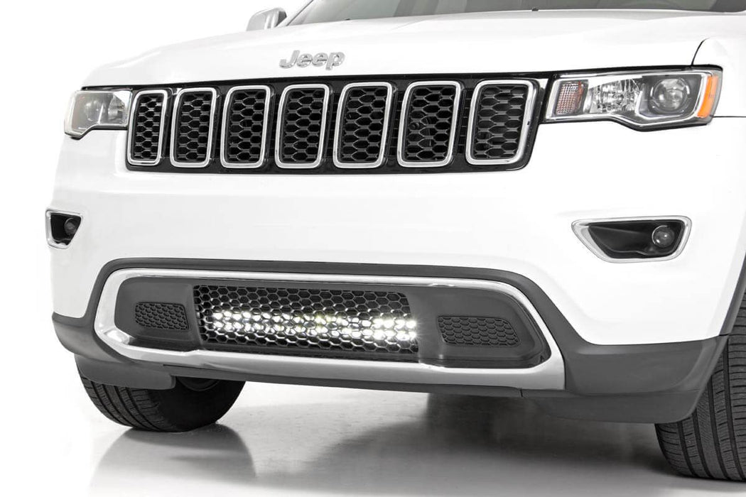 Rough Country 70773DRL Jeep 20.0 Inch LED Bumper Kit Black Series w/ Cool White DRL 11-20 Jeep WK2 Grand Cherokee Rough Country - Truck Part Superstore