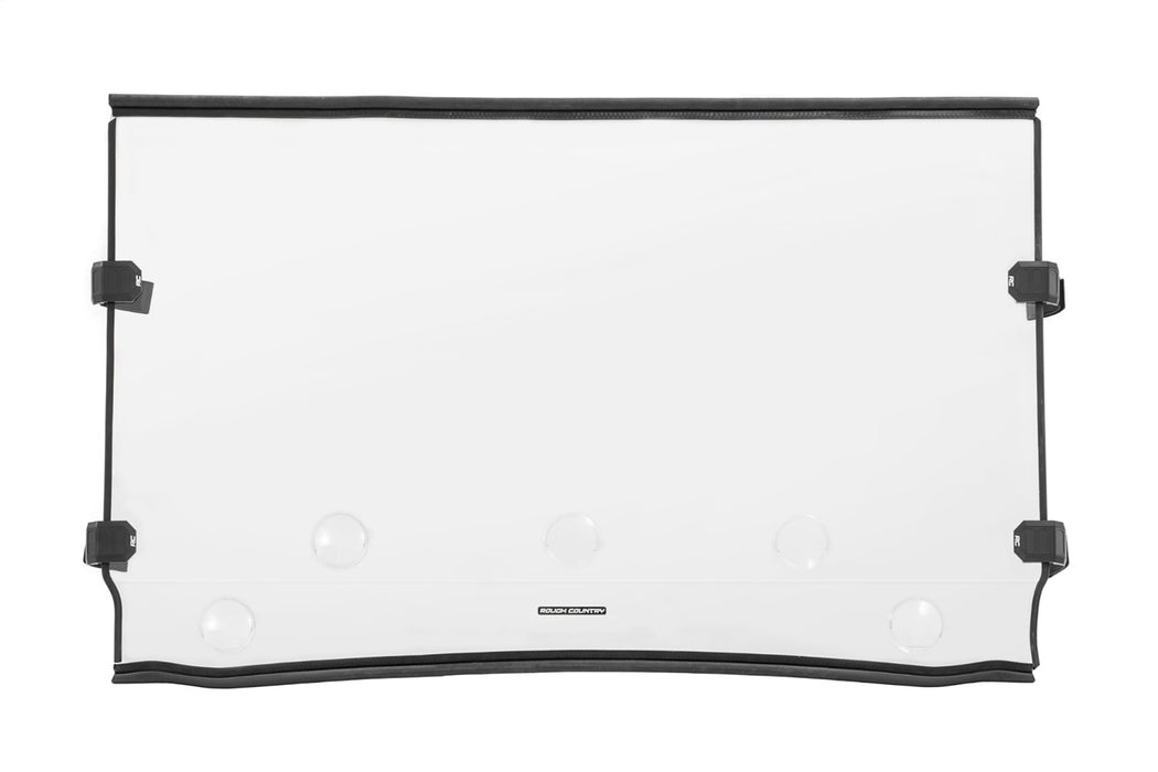 Rough Country 98215150 Vented Full Windshield Scratch Resistant 15-22 Kawasaki Mule Pro-FX Rough Country - Truck Part Superstore