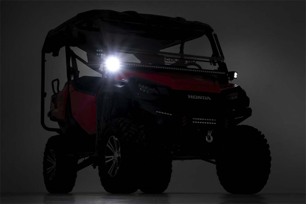 Rough Country 92011 Honda Dual LED Cube Kit 2.0 Inch Black Series w/ White DRL 16-20 Pioneer Rough Country - Truck Part Superstore