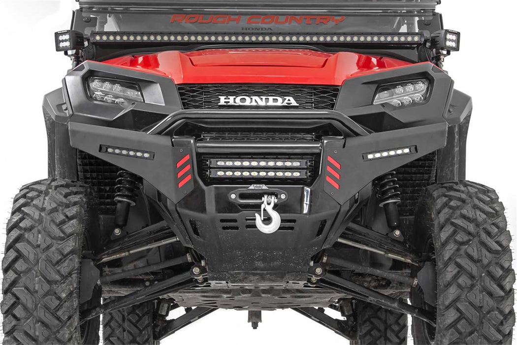 Rough Country 92025 Honda Front Bumper Panels w/ 6.0 Inch LED Light Bars 16-20 Pioneer 1000 w/ Factory Stinger Rough Country - Truck Part Superstore