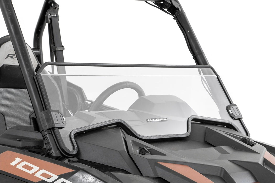 Rough Country 98192011A Half Windshield Scratch Resistant 19-22 Polaris RZR XP 1000/RZR XP 4 1000 Rough Country - Truck Part Superstore