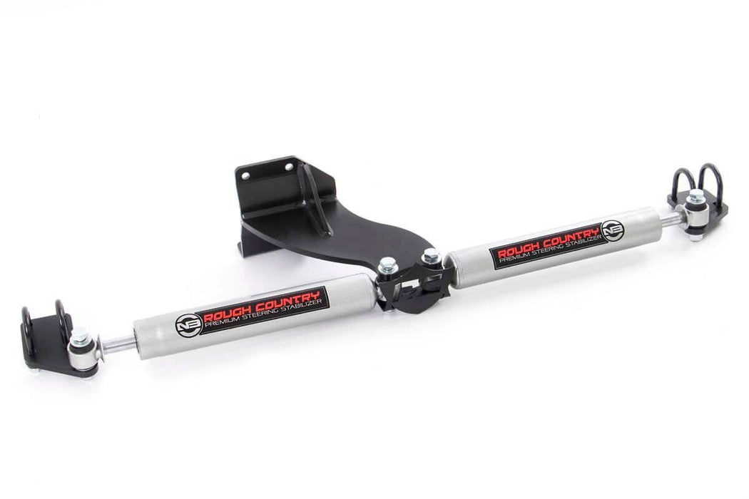 Rough Country 8749430 Dodge Dual Steering Stabilizer 14-20 RAM 2500/3500 Rough Country - Truck Part Superstore