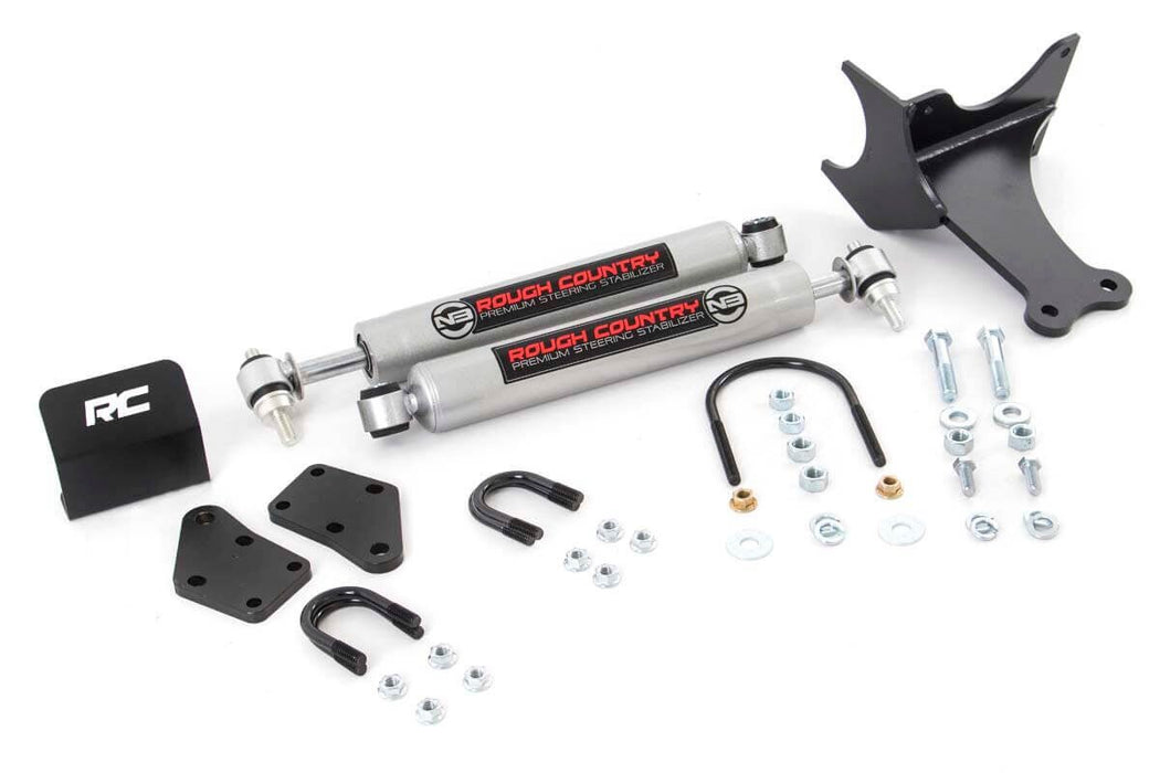 Rough Country 8749130 Dual N3 Steering Stabilizer 05-20 F-250/350 Rough Country - Truck Part Superstore