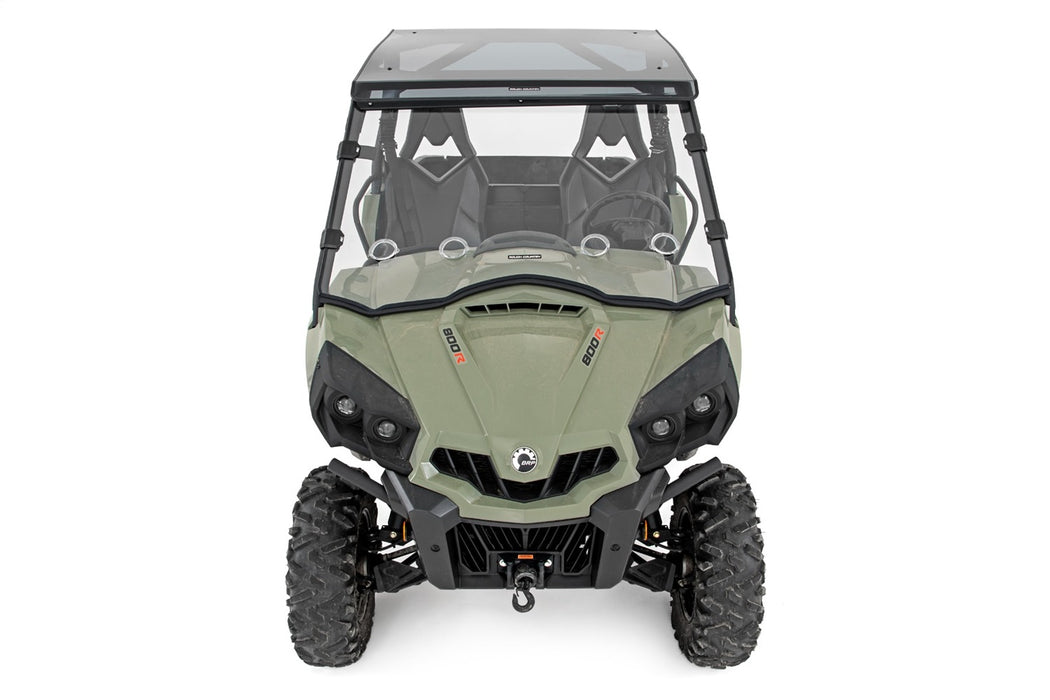 Rough Country 98212030 Vented Full Windshield Scratch Resistant 11-20 Can-Am Commander Rough Country - Truck Part Superstore