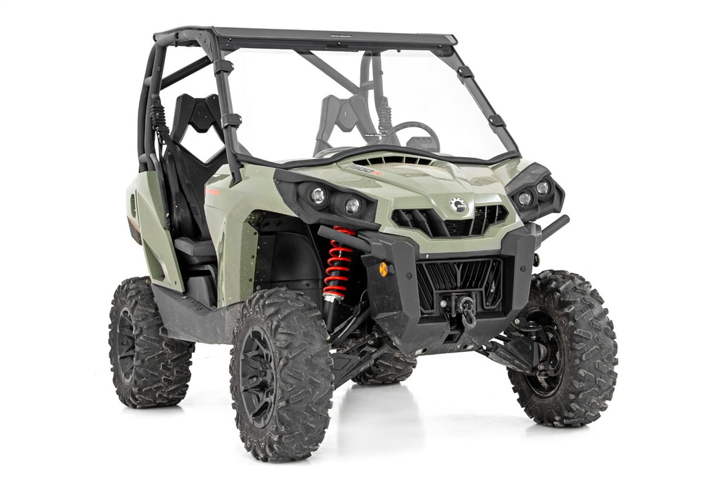 Rough Country 98112030 Full Windshield Scratch Resistant 11-20 Can-Am Commander 4WD Rough Country - Truck Part Superstore