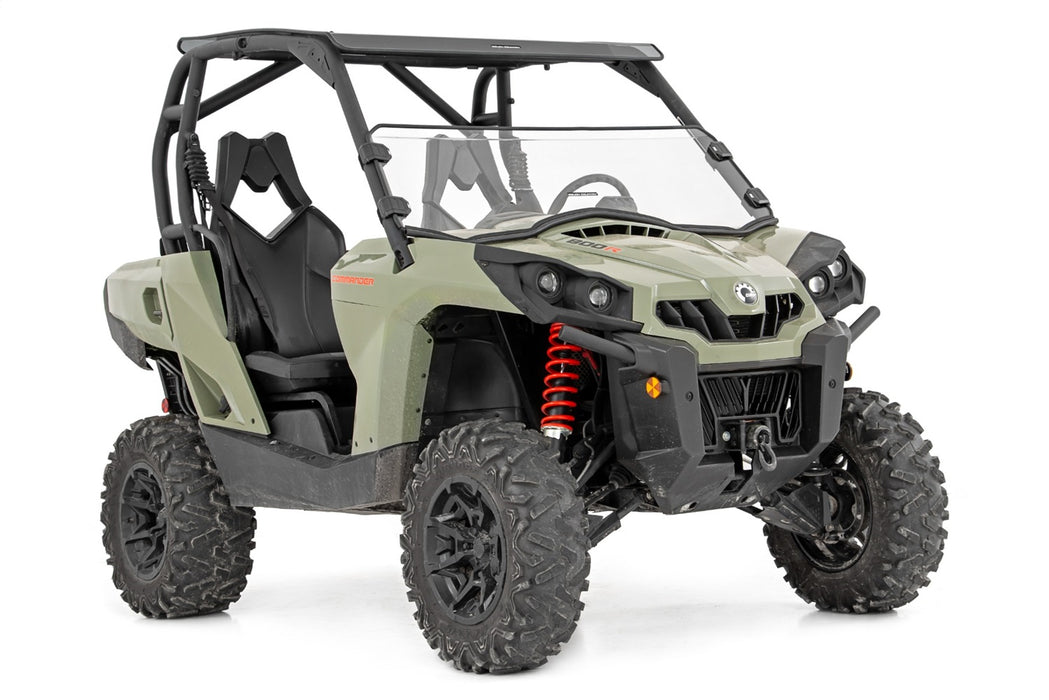 Rough Country 98112031A Half Windshield Scratch Resistant 11-20 Can-Am Commander 1000/Commander 1000 DPS Rough Country - Truck Part Superstore