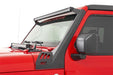 Rough Country 70066 Jeep 50-Inch Straight LED Light Bar Upper Windshield Kit w/ Single-Row Black Series LED White DRL 2020 Gladiator JT, 18-20 Wrangler JL Rough Country - Truck Part Superstore