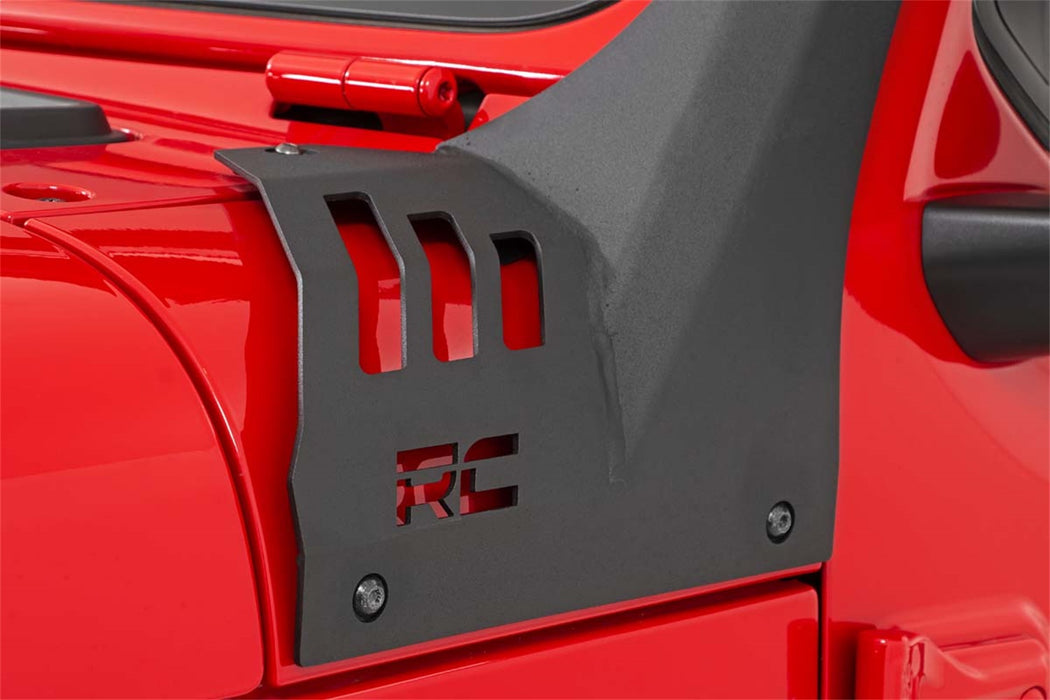 Rough Country 70064 Jeep 50-Inch Straight LED Light Bar Upper Windshield Kit w/ Single-Row Chrome Series LED 2020 Gladiator JT, 18-20 Wrangler JL Rough Country - Truck Part Superstore