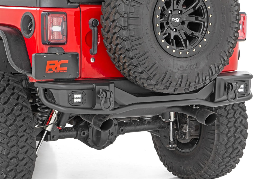 Rough Country 10649 Rear Bumper Tubular 07-18 Jeep Wrangler JK Rough Country - Truck Part Superstore