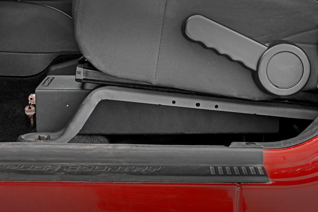 Rough Country 99035 Jeep Under Seat Lock Box 07-18 Jeep Wrangler JK/JKU Rough Country - Truck Part Superstore