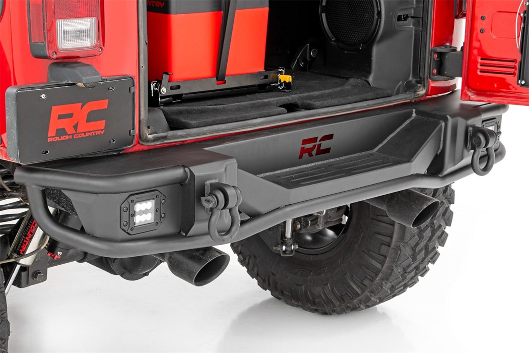 Rough Country 10649 Rear Bumper Tubular 07-18 Jeep Wrangler JK Rough Country - Truck Part Superstore