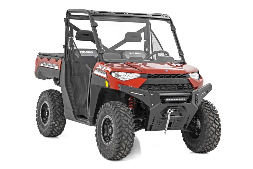 Rough Country 98132010 Polaris Ranger Scratch Resistant Full Windshield For 13-Pres Polaris Ranger 900XP/16-Pres Ranger 1000XP Rough Country - Truck Part Superstore