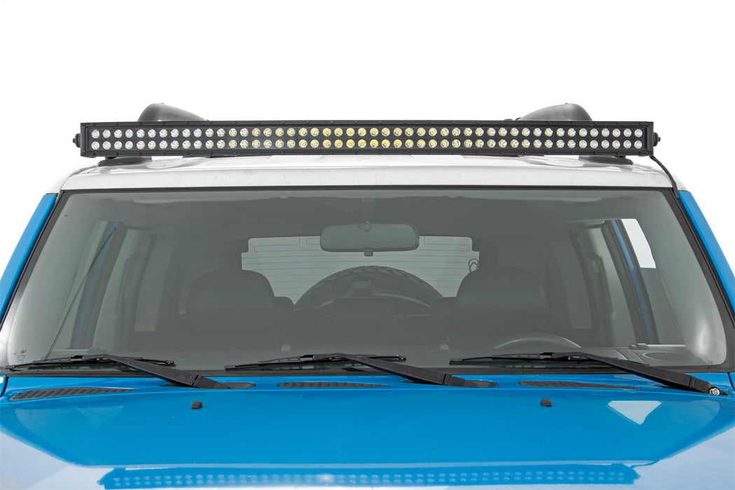 Rough Country 71206 LED Light Windshield Kit 50 Inch Curved Single Row Black Series 07-14 FJ Cruiser Rough Country - Truck Part Superstore