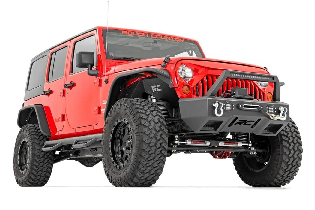 Rough Country 79130A 4.0 Inch Jeep Long Arm Suspension Lift Kit 12-18 Wrangler JK 2-door Rough Country - Truck Part Superstore