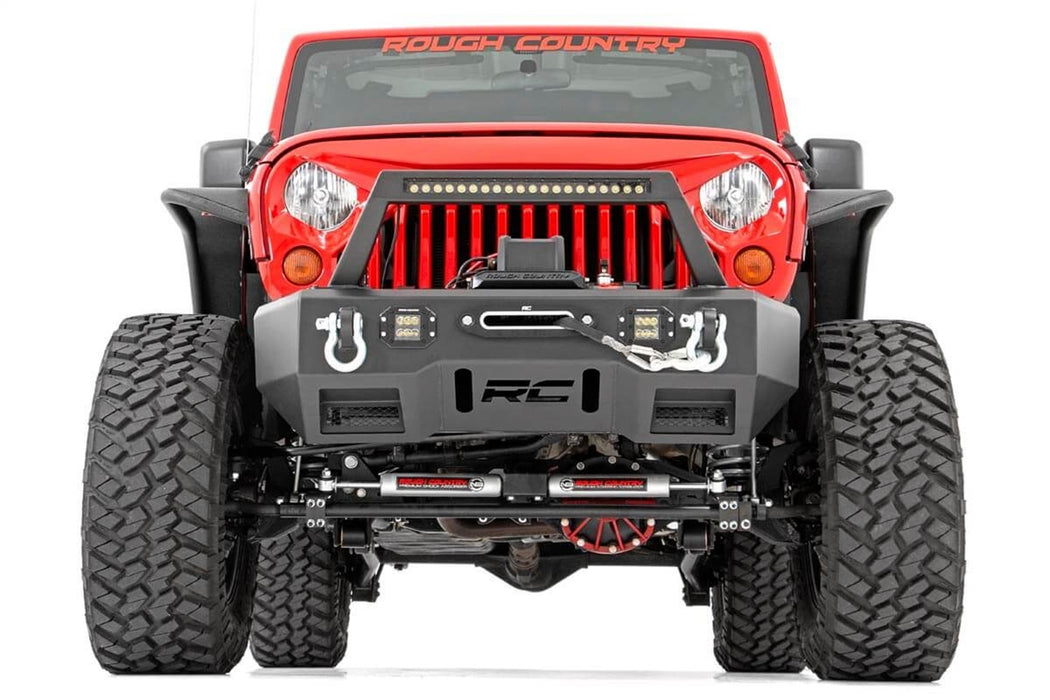 Rough Country 78550A 4.0 Inch Jeep Long Arm Suspension Lift Kit w/ Vertex Adjustable Reservoir Shocks 07-11 Wrangler JK 4-door Rough Country - Truck Part Superstore