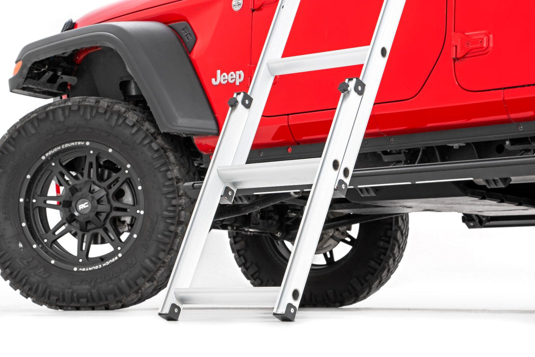 Rough Country 99049 Roof Top Tent Rack Mount 12 Volt Accessory w/Ladder Extension and LED Light Kit Rough Country - Truck Part Superstore