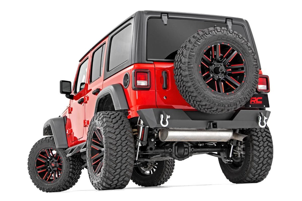 Rough Country 10598 Jeep JL Rear Trail Bumper with Tire Carrier For 18-Pres Wrangler JL 4WD Rough Country - Truck Part Superstore