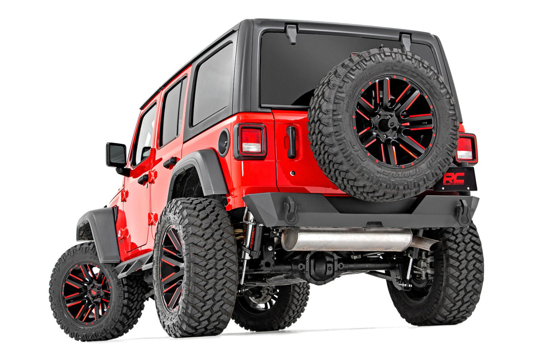 Rough Country 10598 Jeep JL Rear Trail Bumper with Tire Carrier For 18-Pres Wrangler JL 4WD Rough Country - Truck Part Superstore