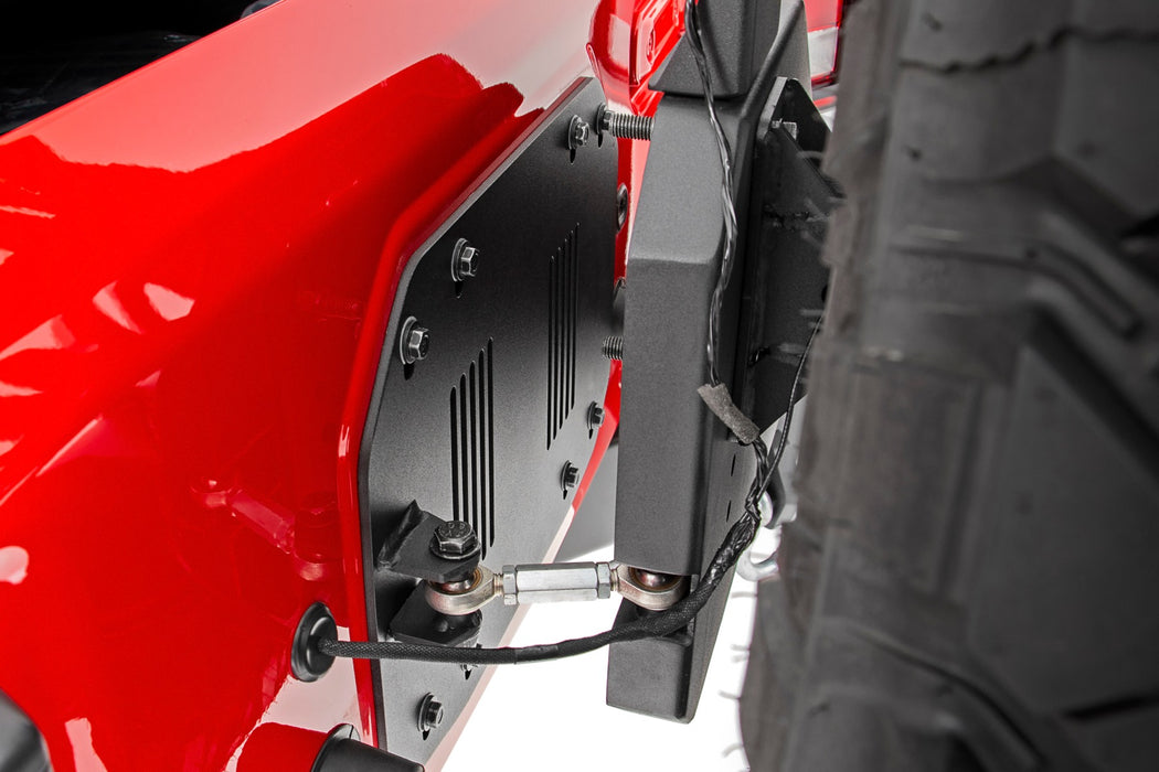 Rough Country 10598 Jeep JL Rear Trail Bumper with Tire Carrier For 18-Pres Wrangler JL 4WD Rough Country - Truck Part Superstore