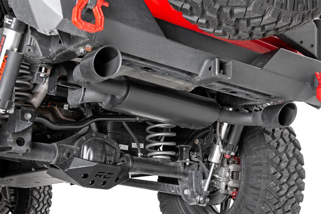 Rough Country 96003 Jeep Dual Outlet Performance Exhaust - Black 18-20 Wrangler JL/JLU Rough Country - Truck Part Superstore