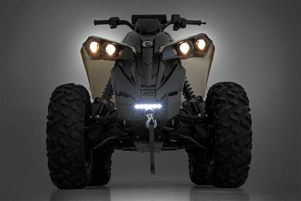 Rough Country 97070 Winch Bumper 4500-Lb Winch Synthetic Rope 12-22 Can-Am Renegade 1000/Renegade 800R Rough Country - Truck Part Superstore