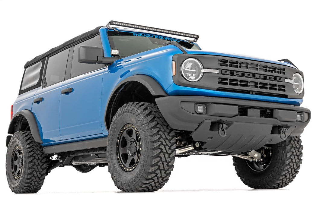 Rough Country 71043 LED Light Upper Windshield 50 Inch Black Single Row 21-22 Ford Bronco Rough Country - Truck Part Superstore