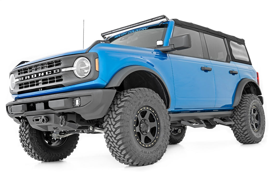Rough Country 51029 SRX2 Adjustable Aluminum Step 21-22 Ford Bronco 4WD Rough Country - Truck Part Superstore