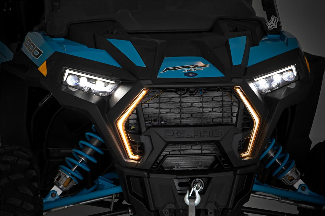 Rough Country 93001 LED Light Kit Front Fang 19-22 Polaris RZR XP 1000/RZR XP 1000 High Lifter Edition Rough Country - Truck Part Superstore