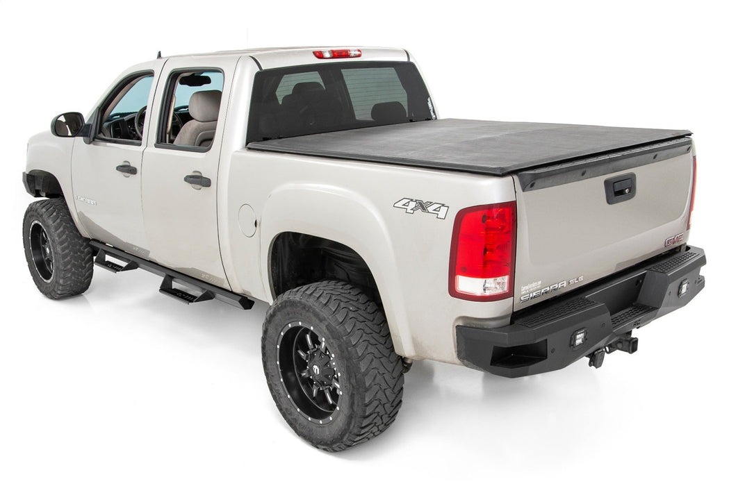 Rough Country AL107134 Silverado Drop Steps AL2 For 07-18 Silverado 1500/2500HD/3500 HD/19 Classic Crew Cab Gas Models Rough Country - Truck Part Superstore