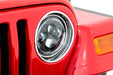 Rough Country RCH5400 Headlights DRL Halo LED 7 Inch 97-06 Jeep Wrangler TJ 4WD Rough Country - Truck Part Superstore