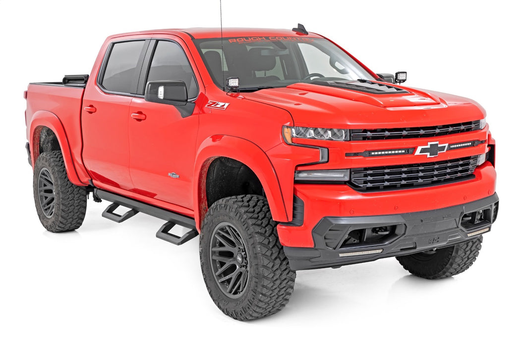 Rough Country 12002 SR2 Adjustable Aluminum Steps Crew Cab 19-22 Chevy/GMC 1500/2500HD Rough Country - Truck Part Superstore