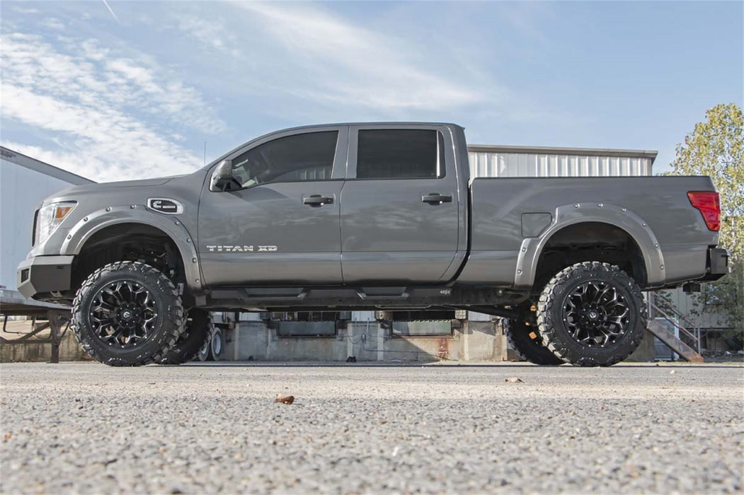 Rough Country 10781 Nissan Heavy-Duty Rear LED Bumper 16-20 Titan XD Rough Country - Truck Part Superstore