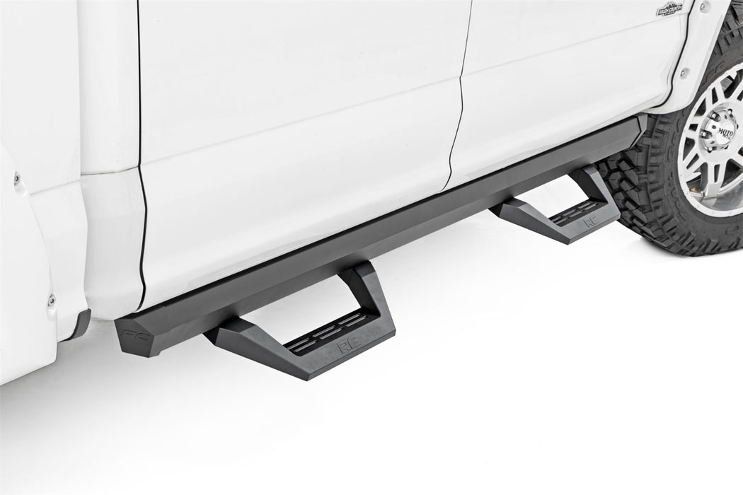 Rough Country 51008A SRX2 Adjustable Aluminum Step Crew Cab 15-22 Ford F-150/17-22 Super Duty Rough Country - Truck Part Superstore