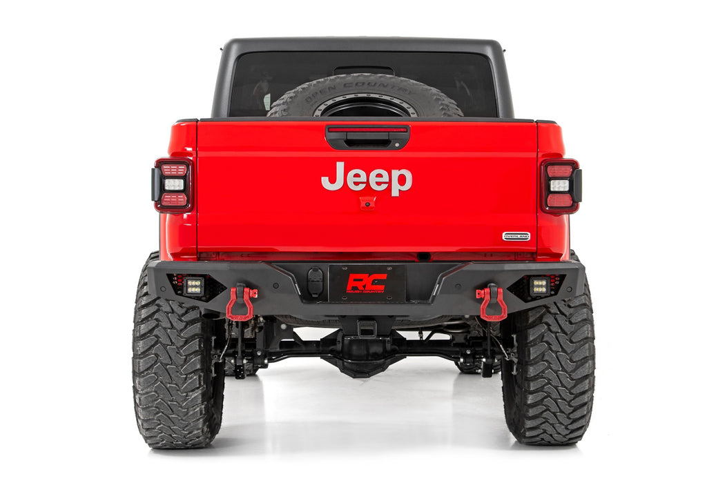 Rough Country 10646 Jeep Heavy-Duty Rear LED Bumper For 2020 Gladiator Rough Country - Truck Part Superstore