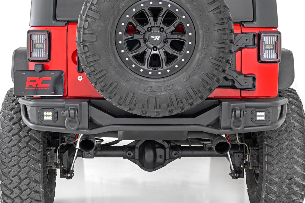 Rough Country 10649 Rear Bumper Tubular 07-18 Jeep Wrangler JK Rough Country - Truck Part Superstore
