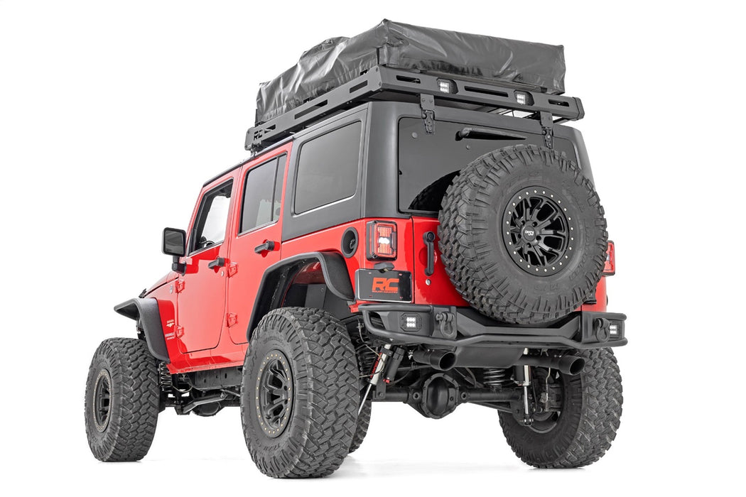Rough Country 10649 Rear Bumper Tubular 07-18 Jeep Wrangler JK Rough Country - Truck Part Superstore