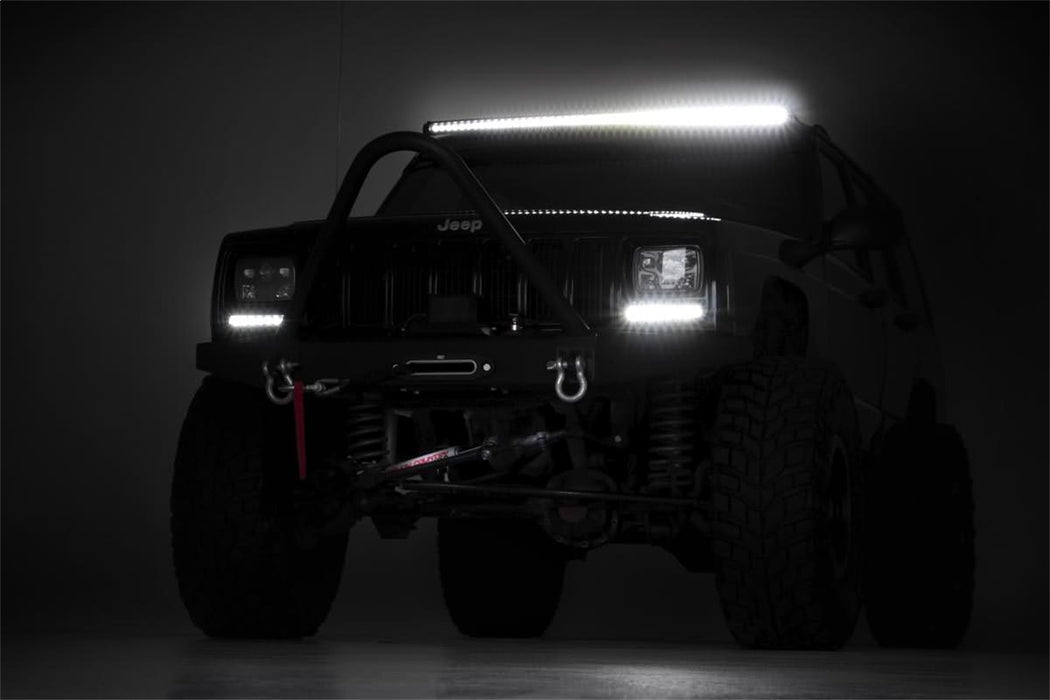 Rough Country 72750 50 Inch Curved CREE LED Light Bar Single Row Chrome Series Rough Country - Truck Part Superstore
