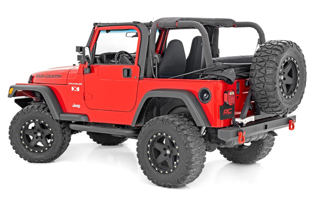 Rough Country 90799 Nerf Bar 3.0 Inch 97-06 Jeep Wrangler TJ/87-95 Wrangler YJ Rough Country - Truck Part Superstore
