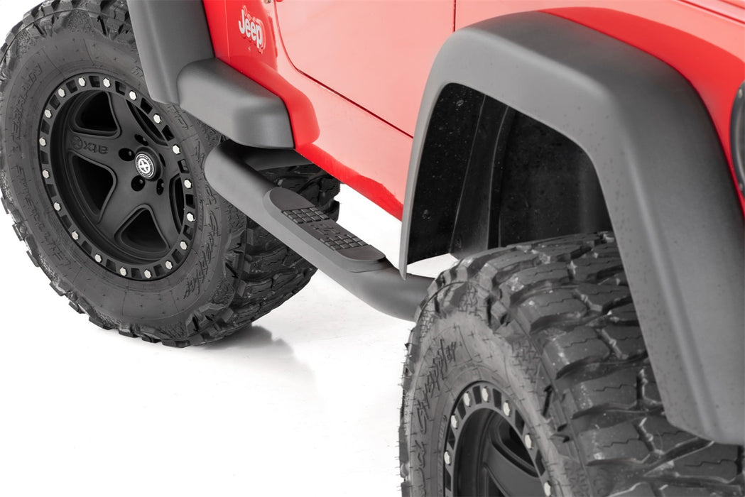 Rough Country 90799 Nerf Bar 3.0 Inch 97-06 Jeep Wrangler TJ/87-95 Wrangler YJ Rough Country - Truck Part Superstore