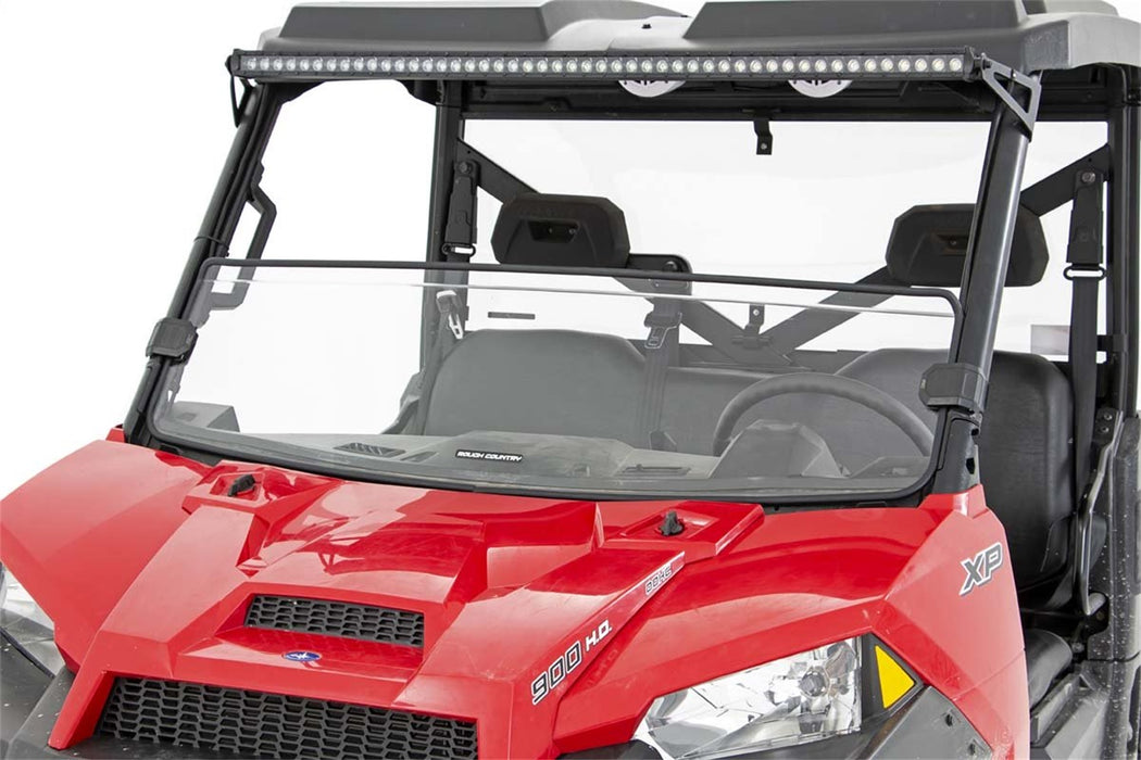 Rough Country 98132011 Polaris Scratch Resistant Half Windshield 13-20 Ranger 900/900XP/1000/1000XP Rough Country - Truck Part Superstore