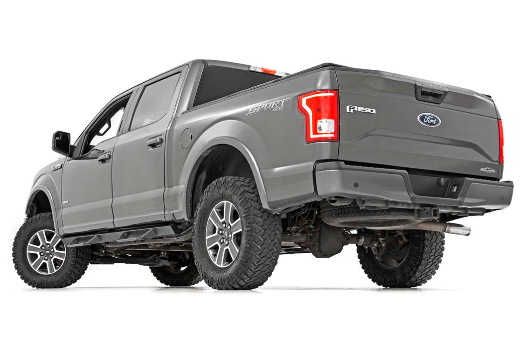 Rough Country AL315204A AL2 Drop Steps Crew Cab 19-21 Ford F-150/Super Duty 2WD/4WD Rough Country - Truck Part Superstore