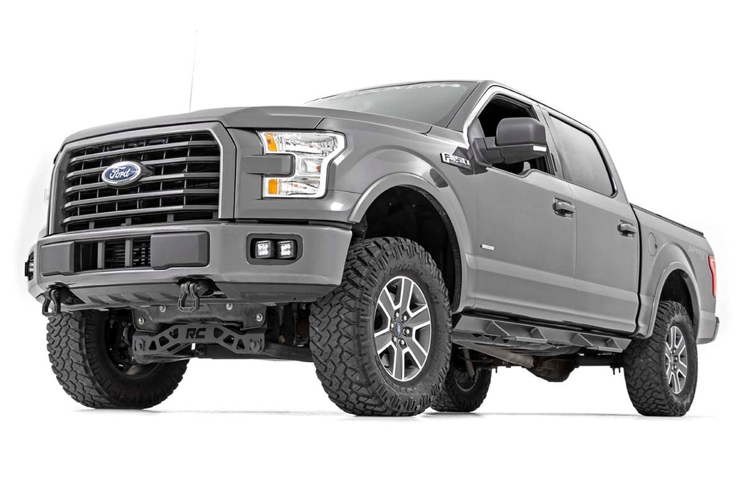 Rough Country AL315204A AL2 Drop Steps Crew Cab 19-21 Ford F-150/Super Duty 2WD/4WD Rough Country - Truck Part Superstore