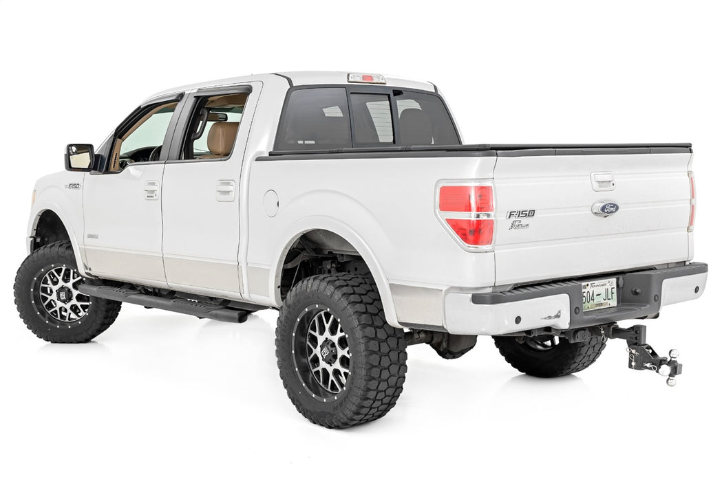 Rough Country 21007 Oval Nerf Step 4.5 Inch Crew Cab Black 09-14 Ford F-150 2WD/4WD Rough Country - Truck Part Superstore