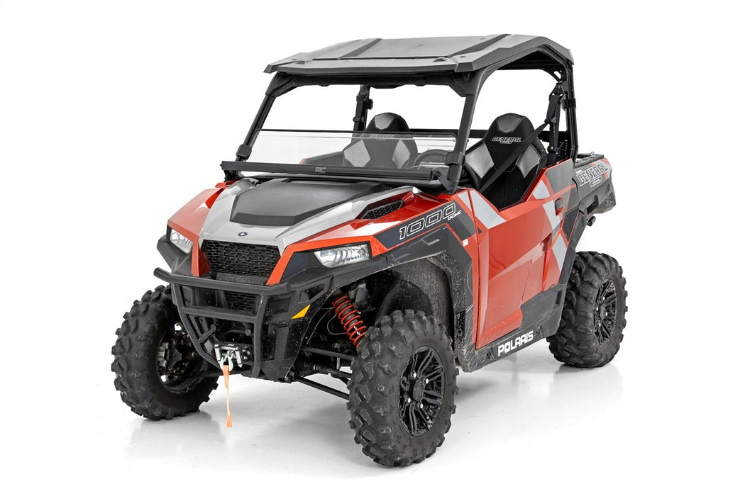 Rough Country 98162011A Half Windshield Scratch Resistant 20-22 Polaris General XP 1000/General XP 4 1000 Rough Country - Truck Part Superstore