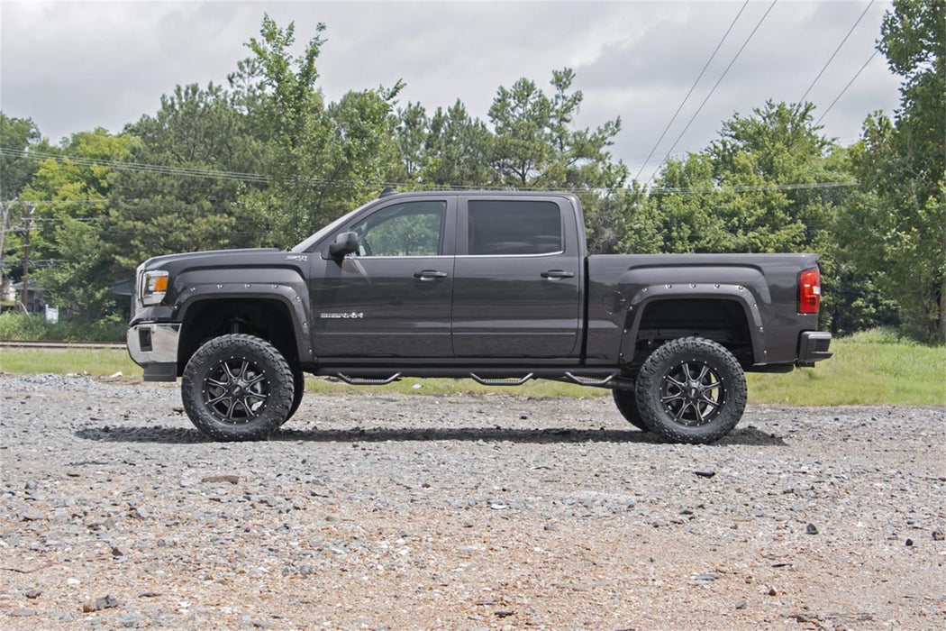 Rough Country F-G11412 GMC Pocket Fender Flares w/Rivets 14-15 Sierra 1500 Rough Country - Truck Part Superstore