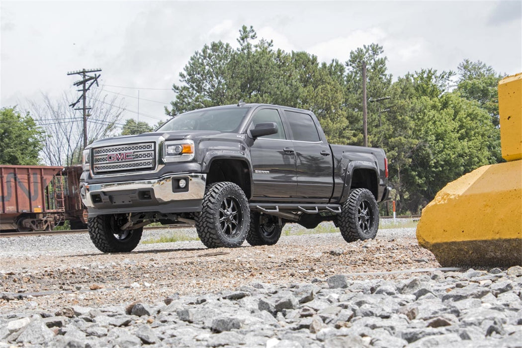 Rough Country F-G11412 GMC Pocket Fender Flares w/Rivets 14-15 Sierra 1500 Rough Country - Truck Part Superstore