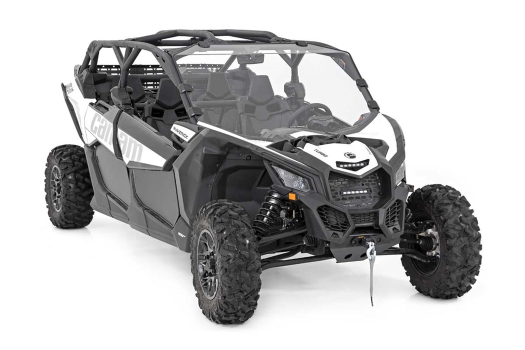 Rough Country 98172030 Can-Am Scratch Resistant Full Windshield 17-20 Maverick X3 Rough Country - Truck Part Superstore
