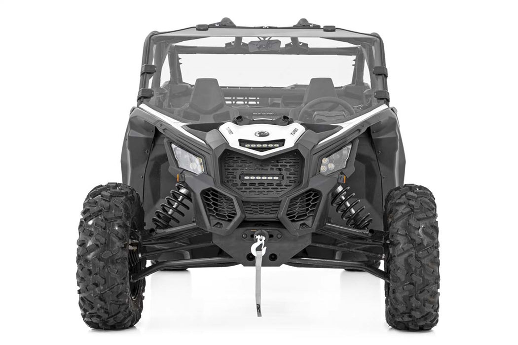Rough Country 98172030 Can-Am Scratch Resistant Full Windshield 17-20 Maverick X3 Rough Country - Truck Part Superstore